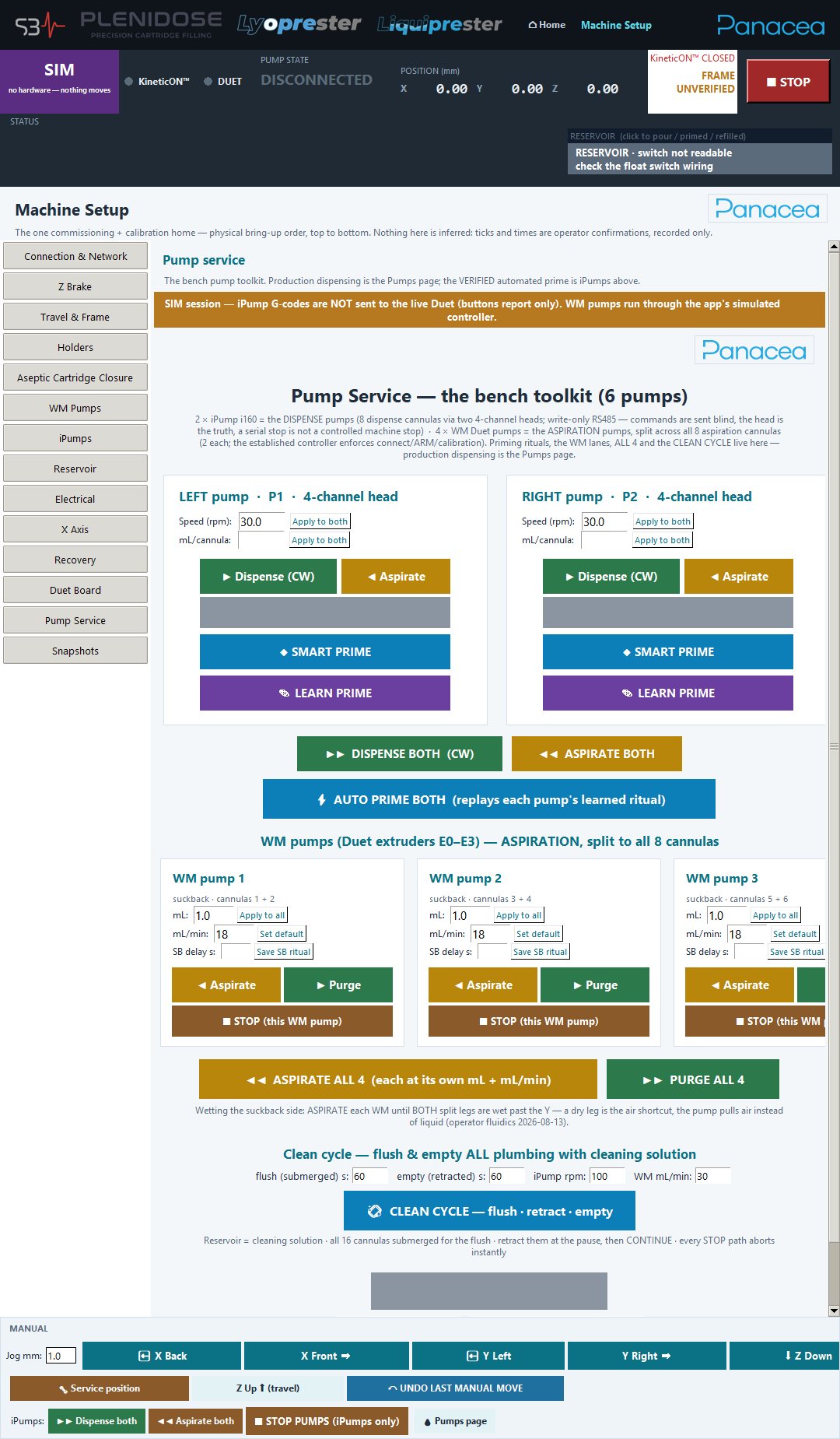 Pump Service: the bench toolkit PleniDose GUI by Bogdan Dicoias — Pump Service: the bench toolkit